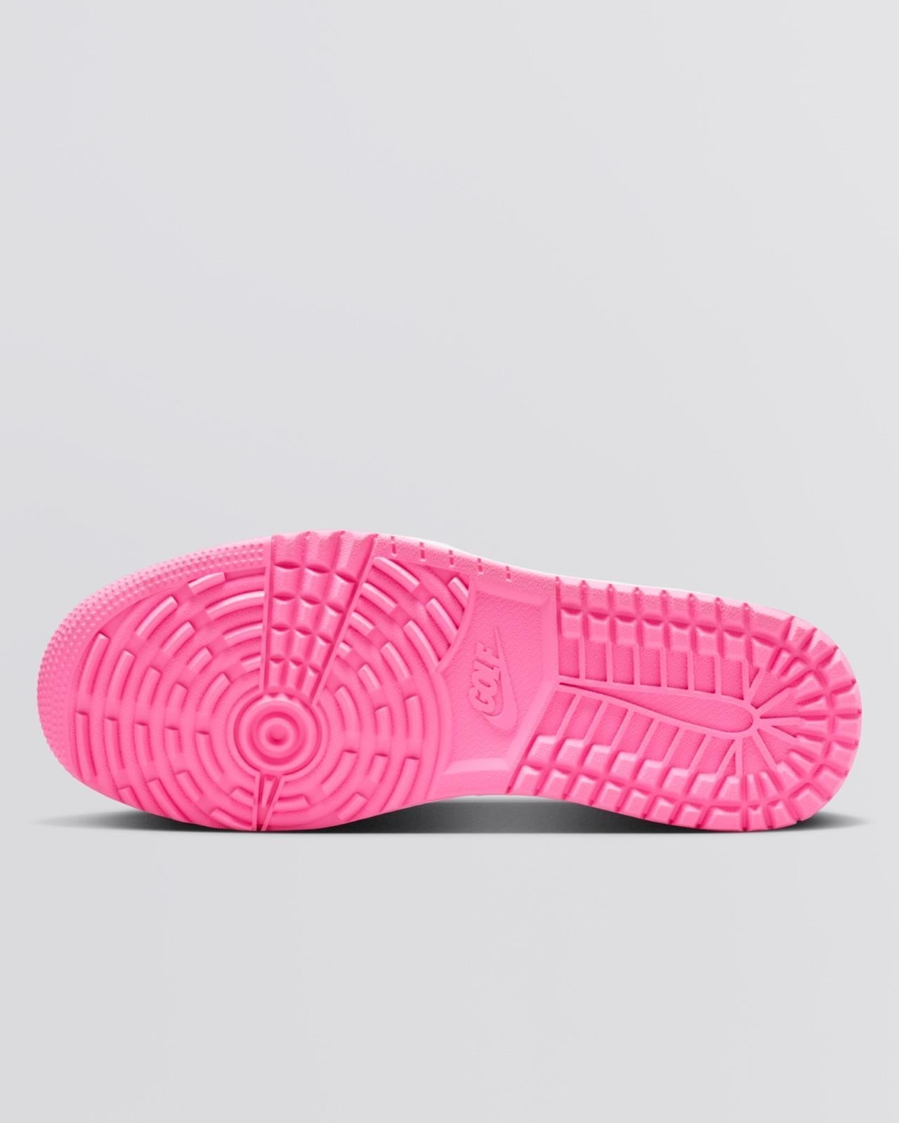 Air Jordan 1 Low Spikeless Golf Shoes White/Sequoia/Light Pumice/Pink Glow