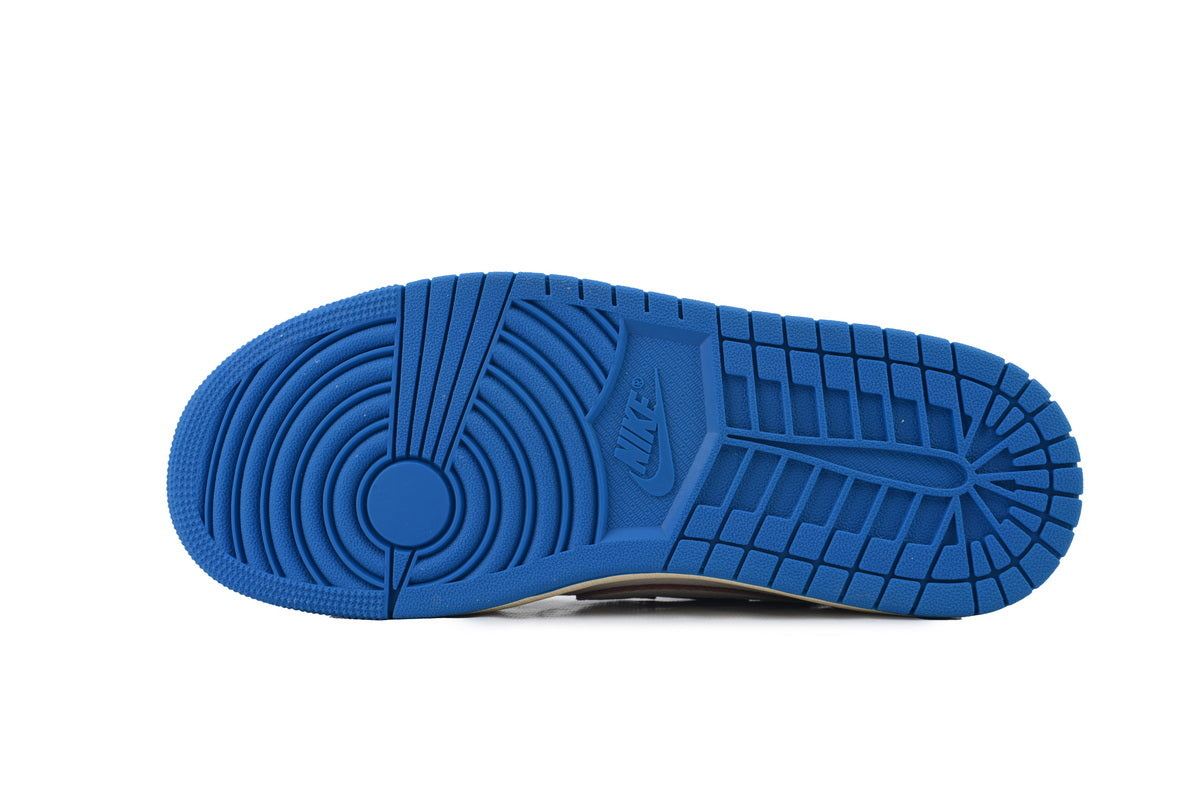 Fragment Design x Travis Scott x Air Jordan 1 Retro Low OG SP 'Sail Military Blue'
