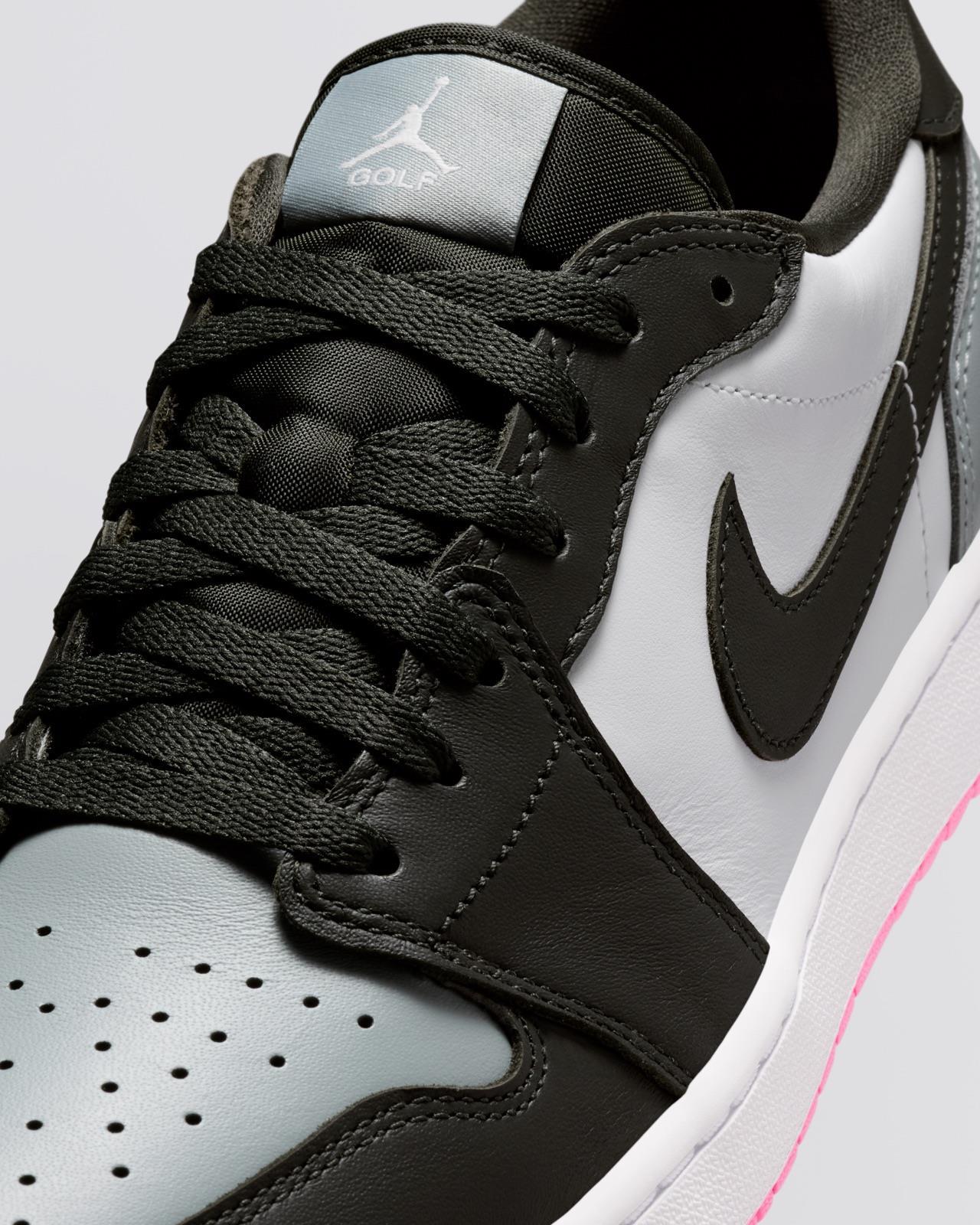 Air Jordan 1 Low Spikeless Golf Shoes White/Sequoia/Light Pumice/Pink Glow