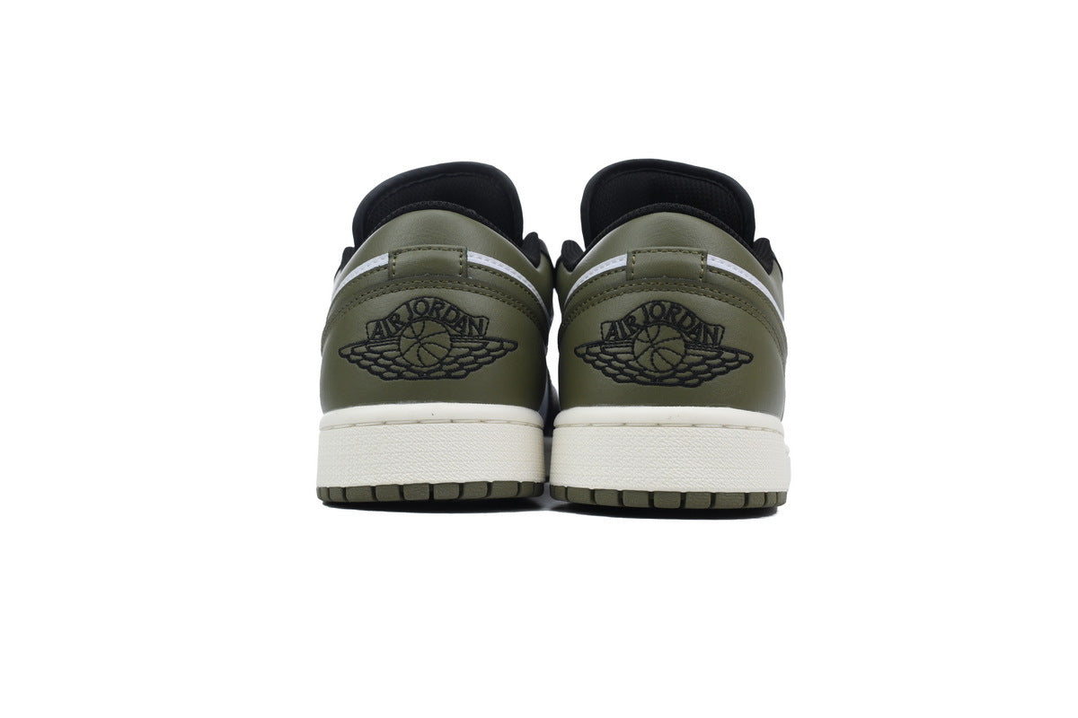 Air Jordan 1 Low 'Black Toe Medium Olive'