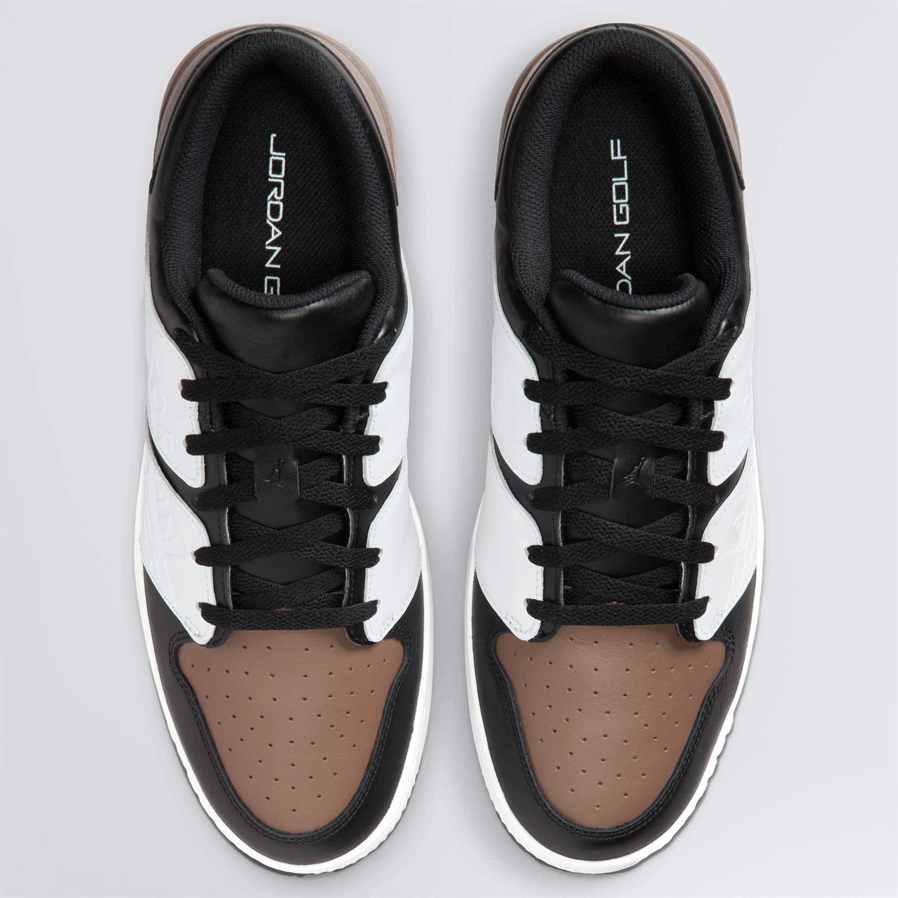 Air Jordan NU Retro 1 G Golf Shoes Black/White/Palomino