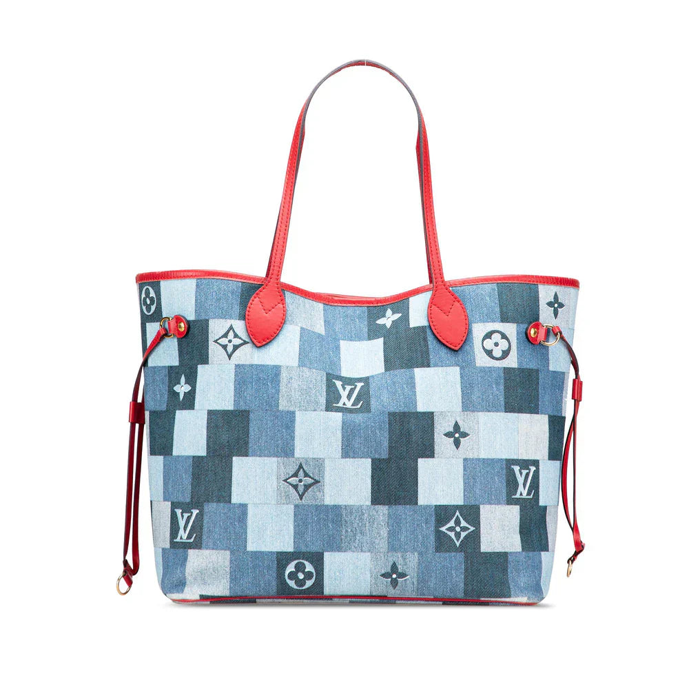 Louis Vuitton Monogram Denim Patchwork Neverfull MM