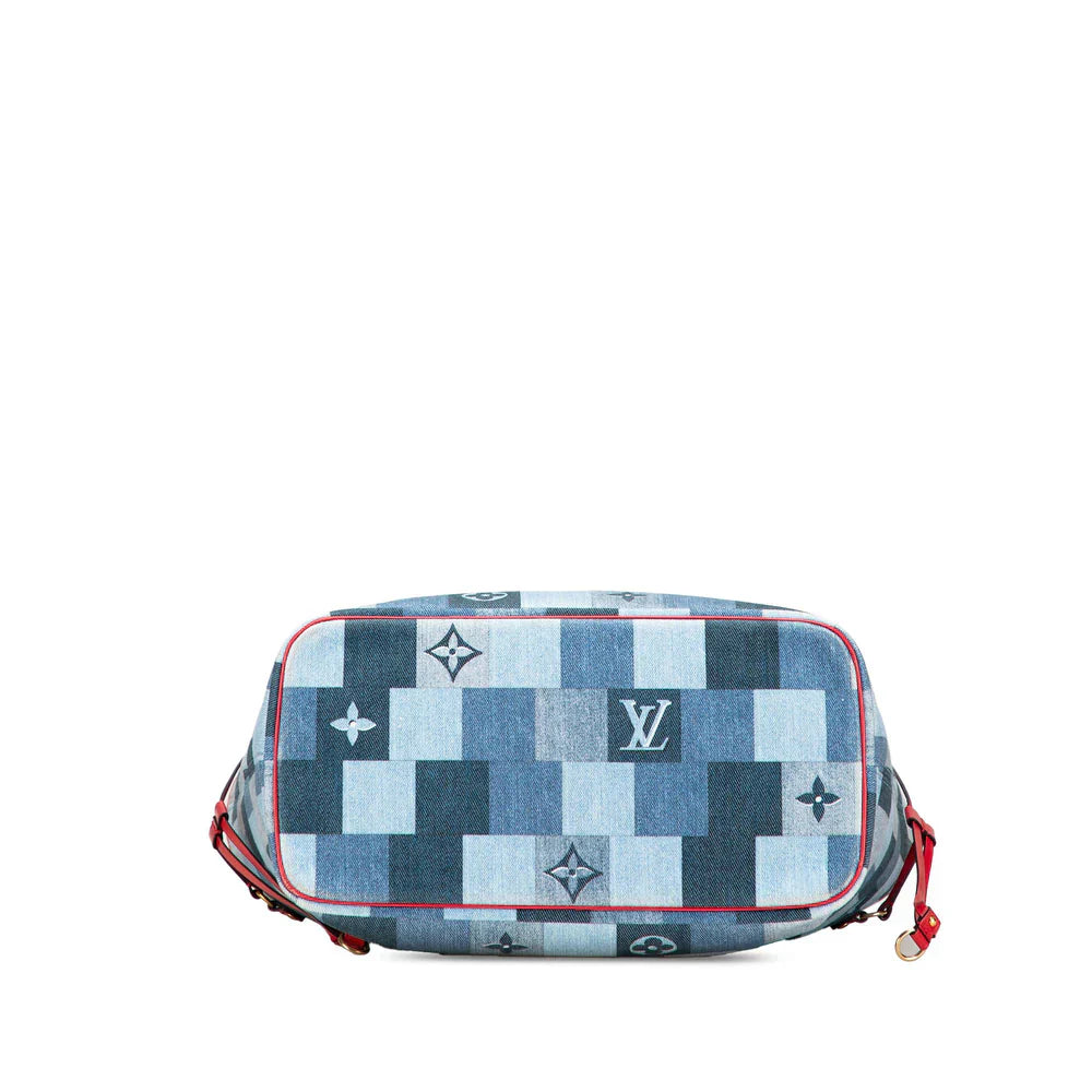 Louis Vuitton Monogram Denim Patchwork Neverfull MM