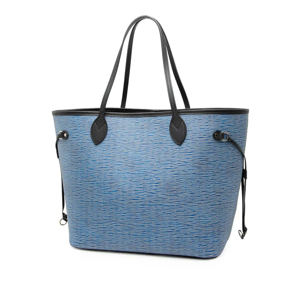 Louis Vuitton Epi Denim Neverfull MM Exterior Blue