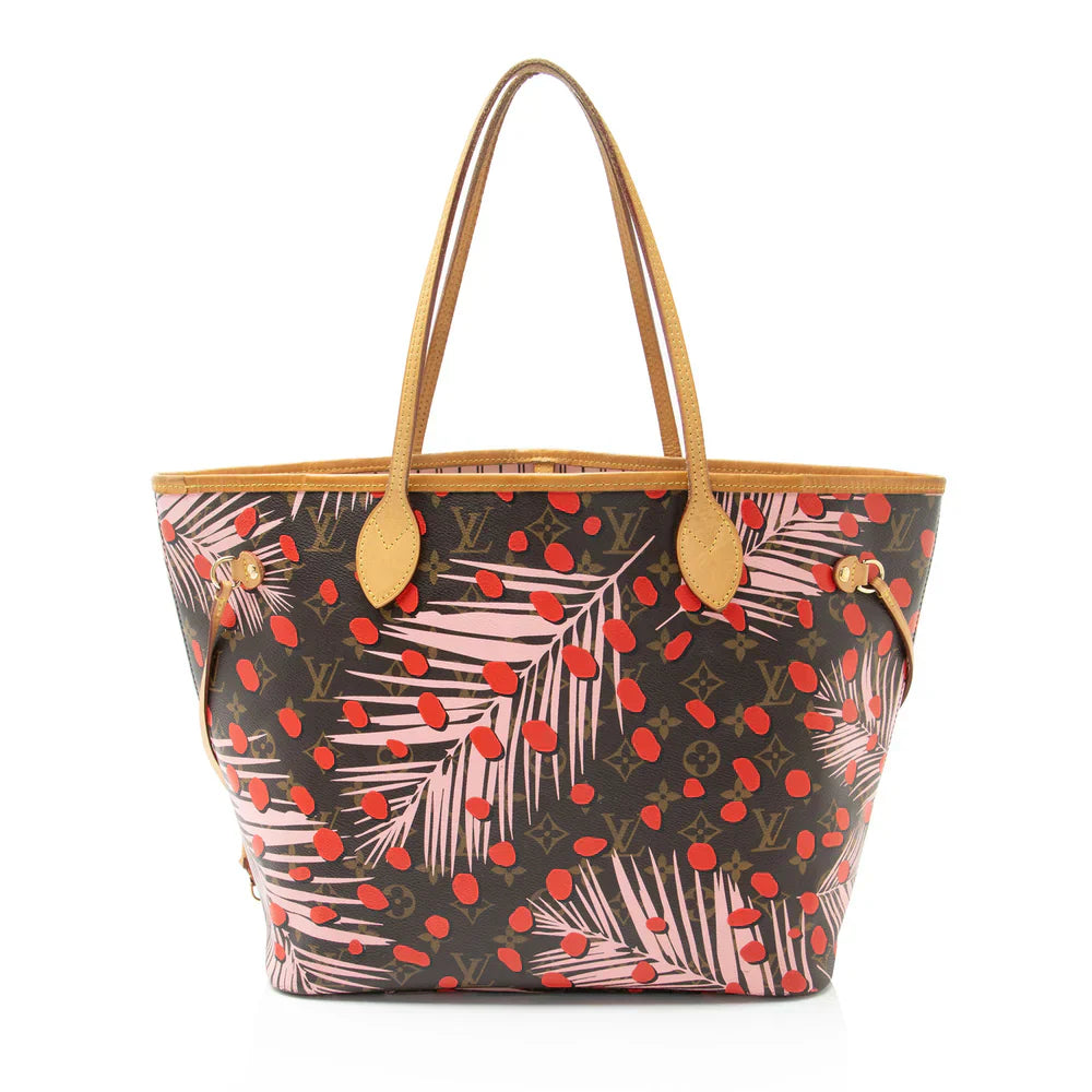 Louis Vuitton Limited Edition Monogram Canvas Jungle Dots Neverfull MM Tote