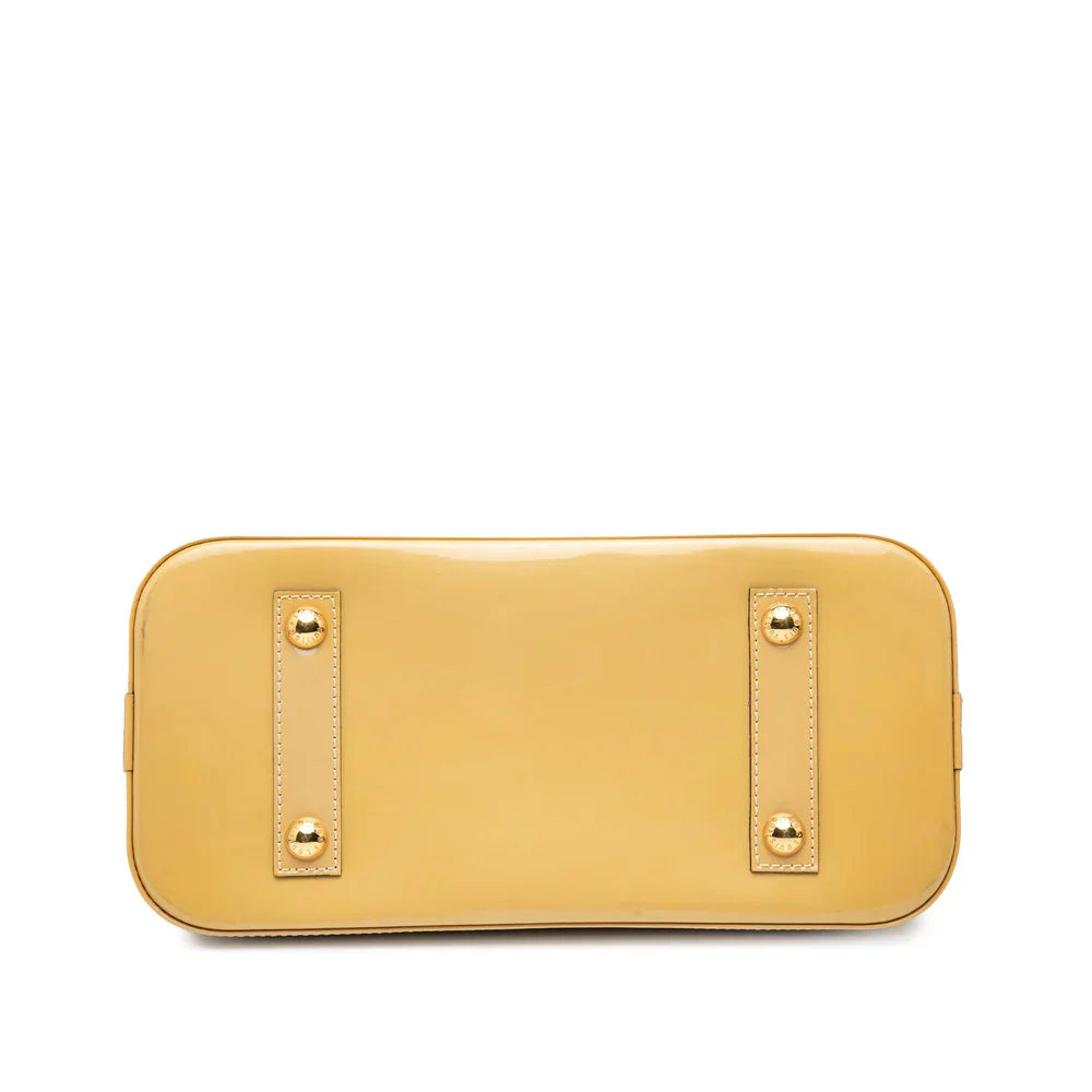 Louis Vuitton Monogram Vernis Alma PM Yellow