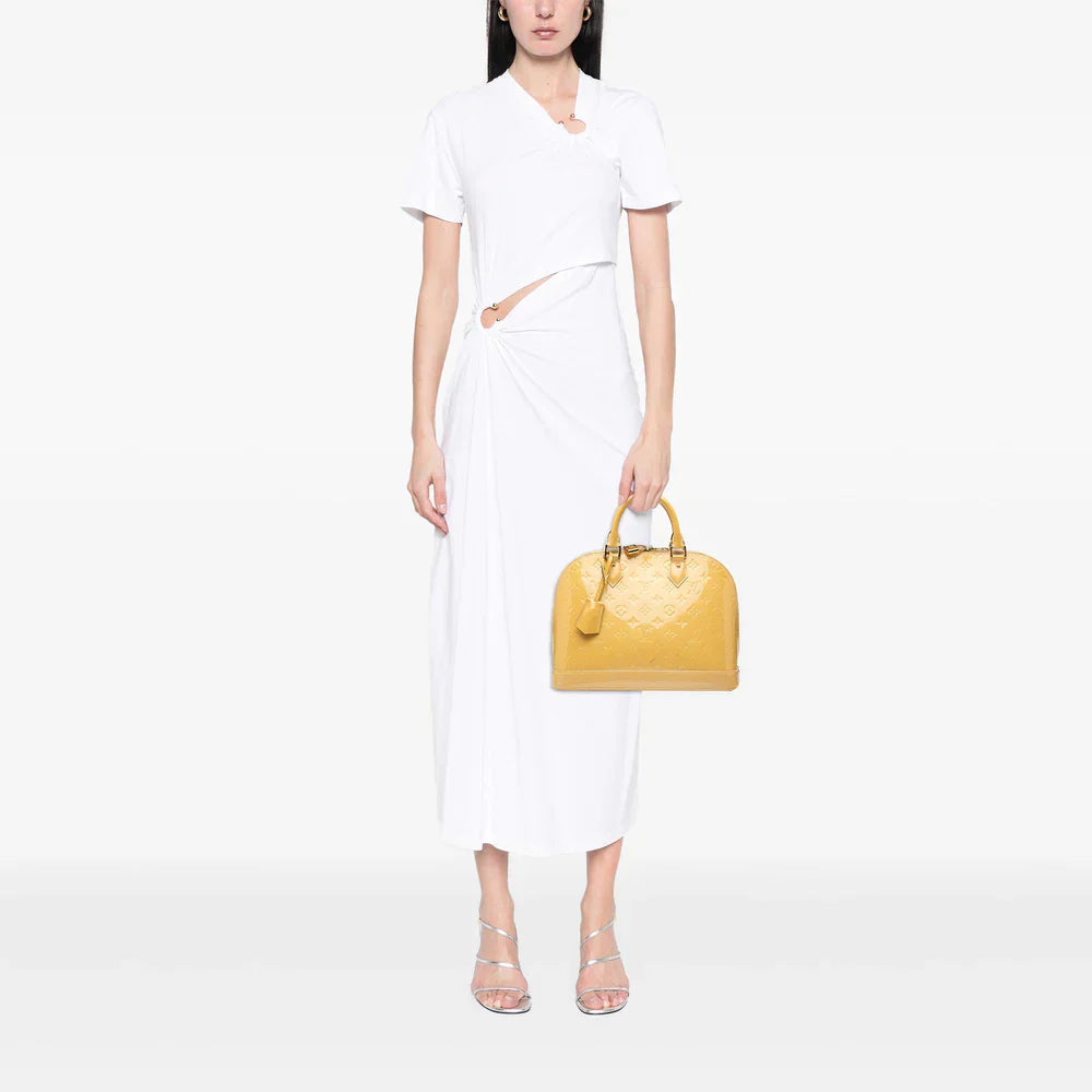 Louis Vuitton Monogram Vernis Alma PM Yellow