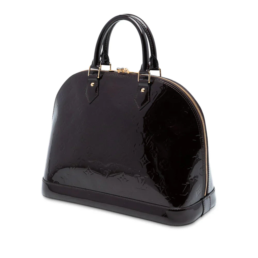 Louis Vuitton Monogram Vernis Alma MM Black