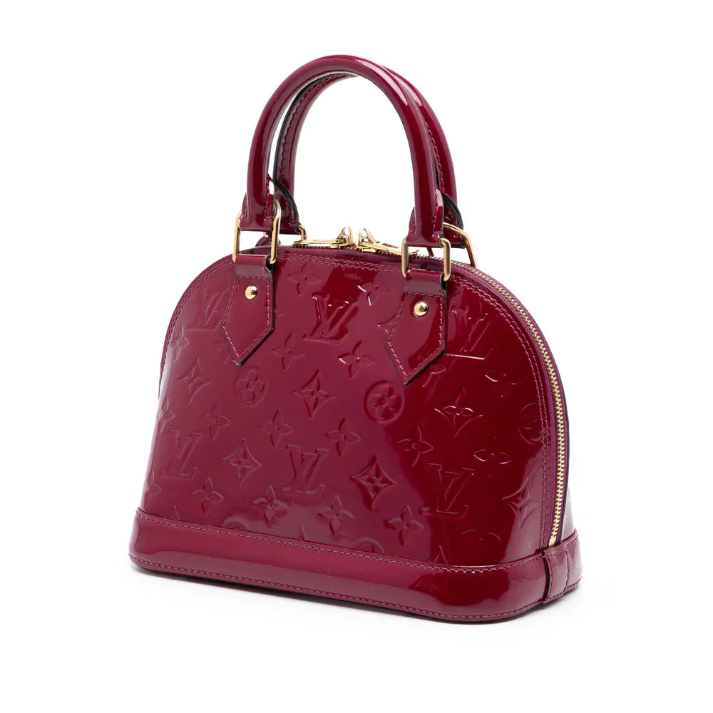 Louis Vuitton Monogram Vernis Alma BB Violet Red