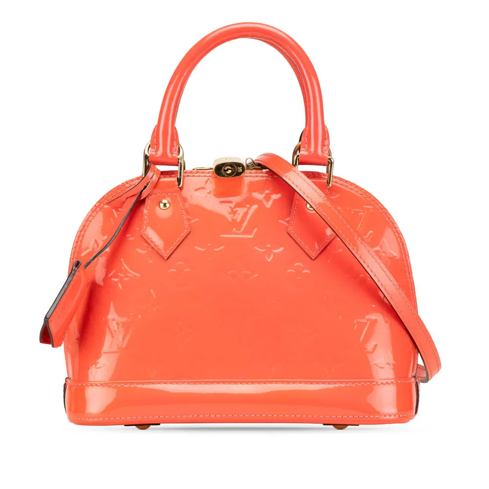 Louis Vuitton Monogram Vernis Alma BB Orange
