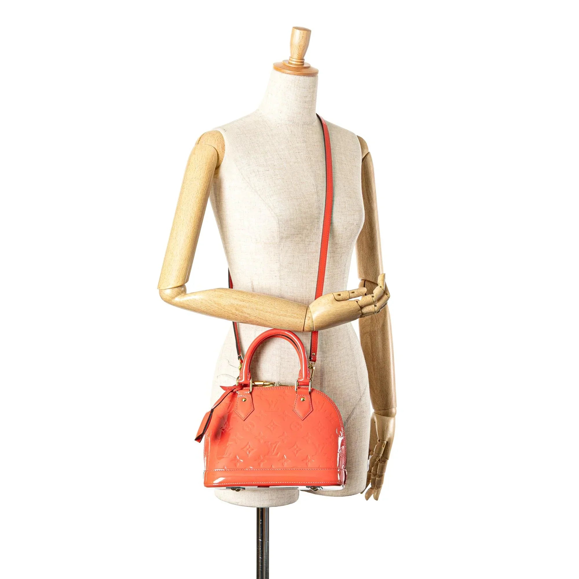 Louis Vuitton Monogram Vernis Alma BB Orange