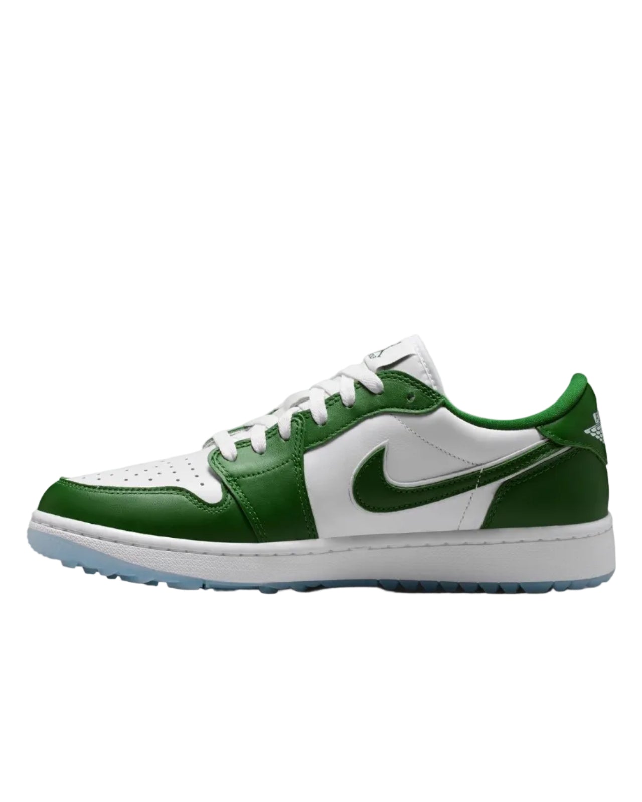 Air Jordan 1 Low Spikeless Golf Shoes Forest Green/White
