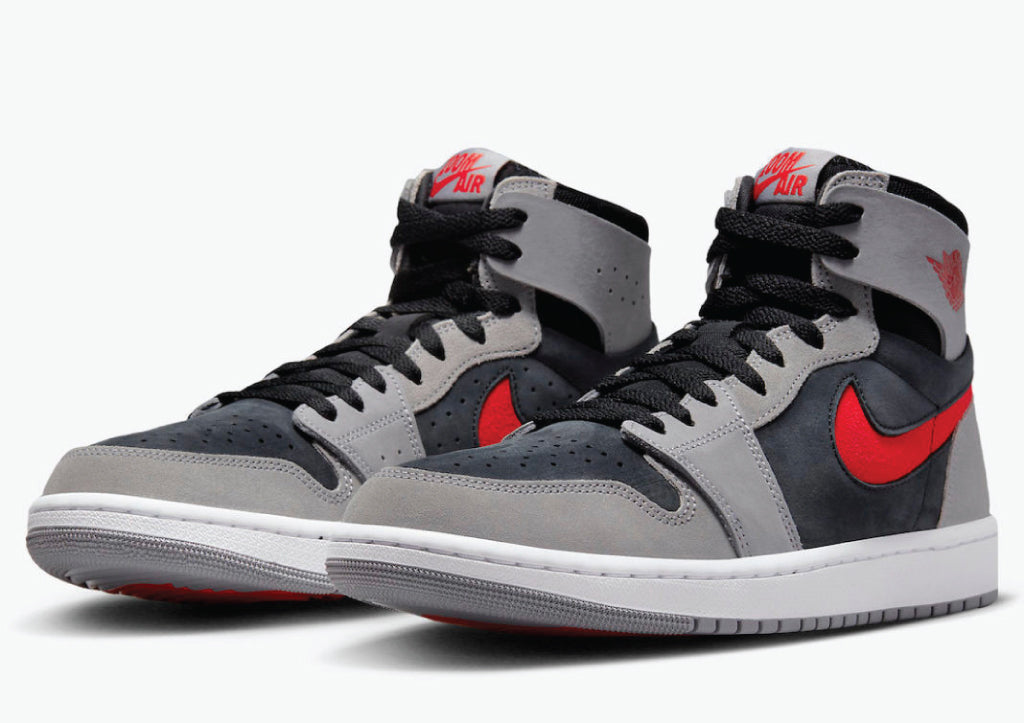 Air Jordan 1 High Zoom Air CMFT 2 Black Fire Red Cement