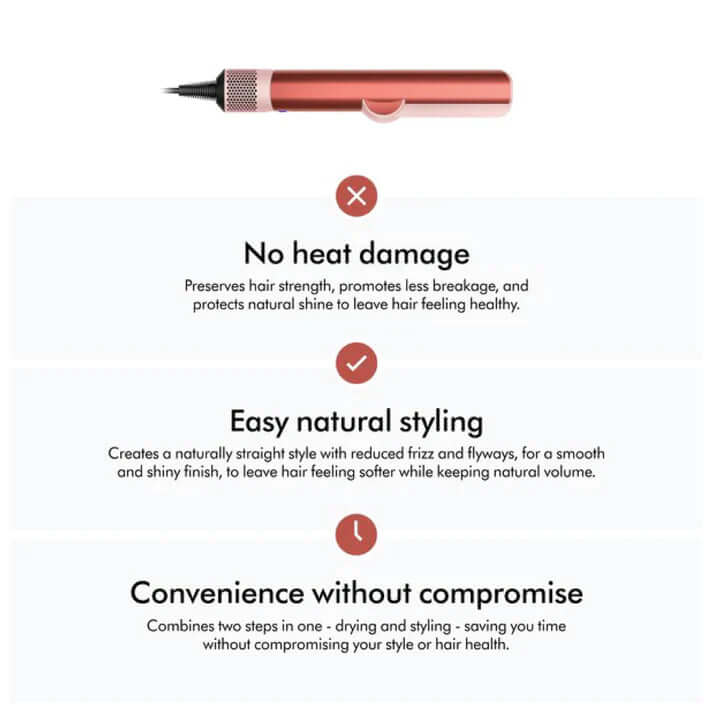 Dyson Airstrait straightener Strawberry Bronze Blush Pink