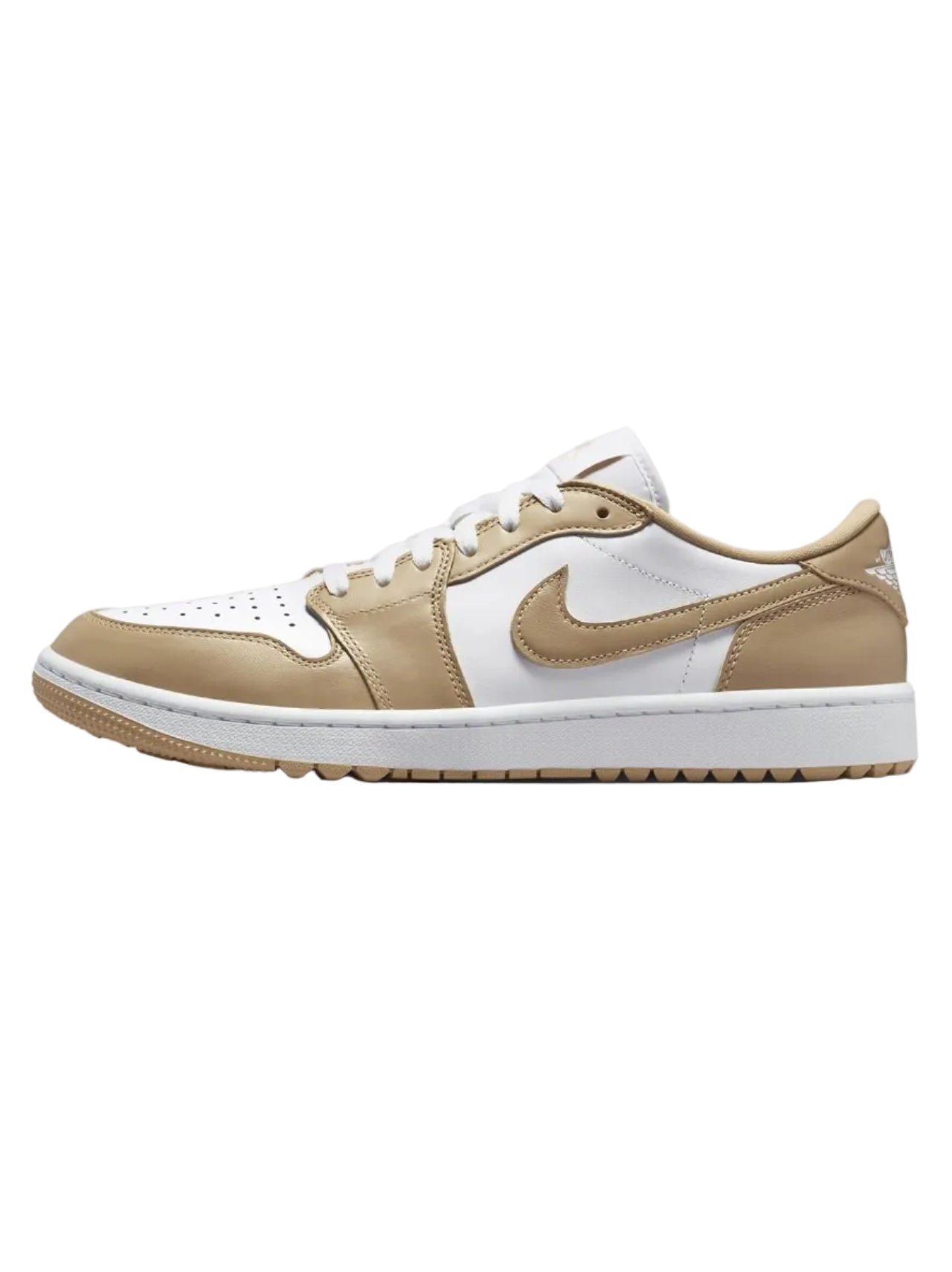 Air Jordan 1 Low Golf Shoes White/Linen/White